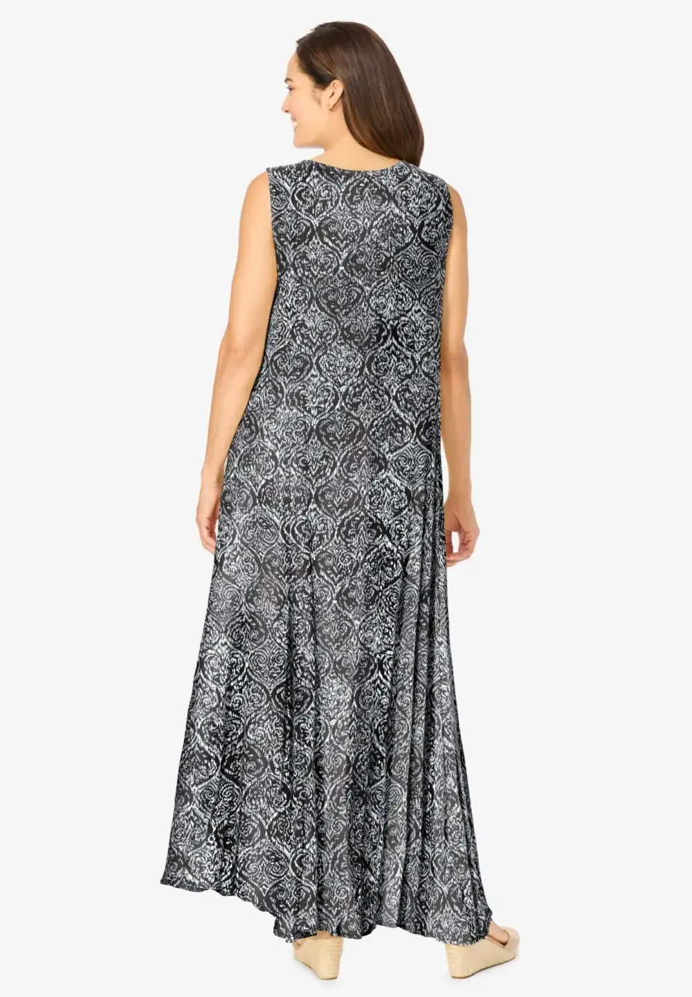 Sleeveless Crinkle Dress