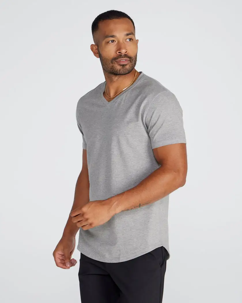 Drop-Cut V-Neck: Lux