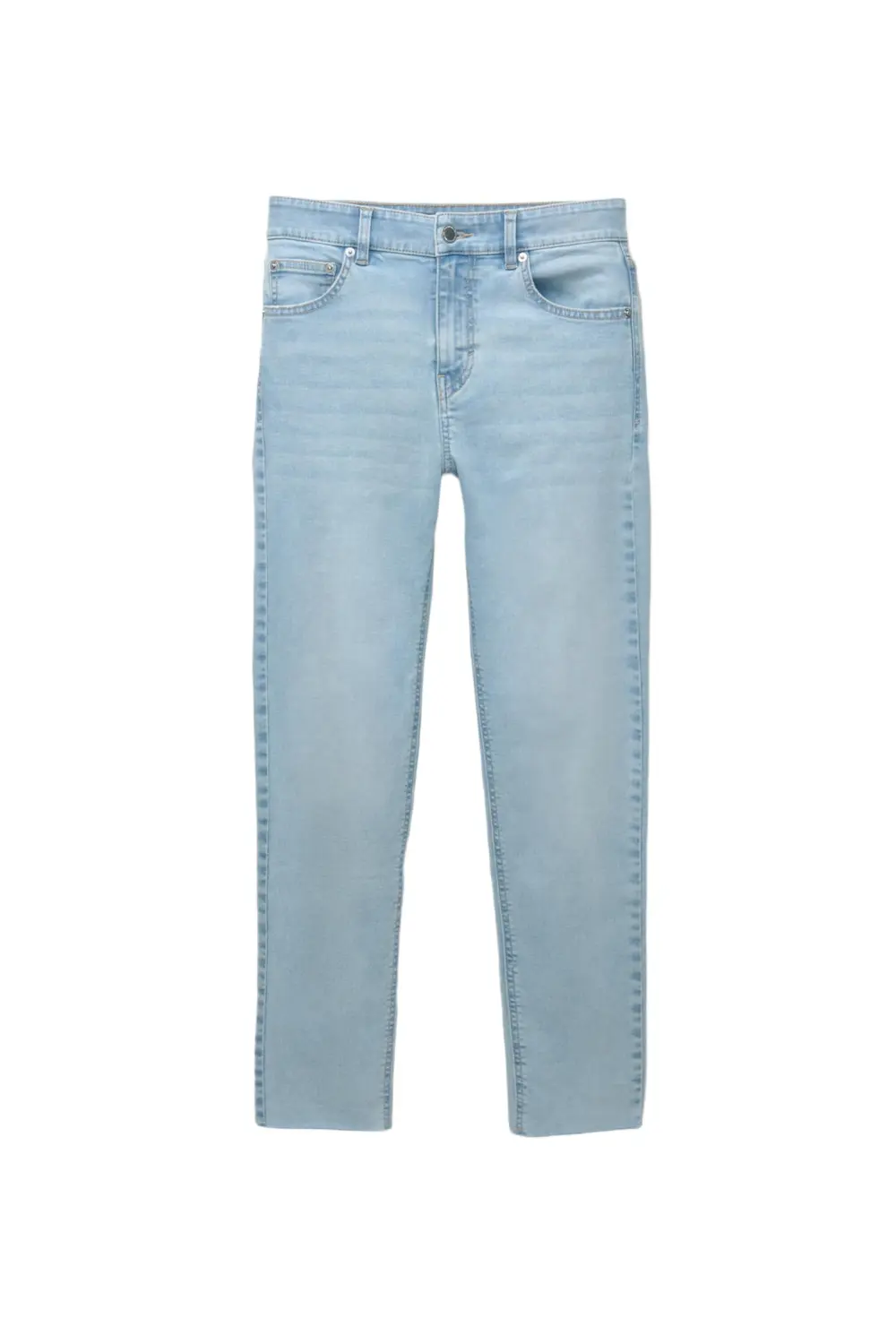 Jeans skinny tiro medio