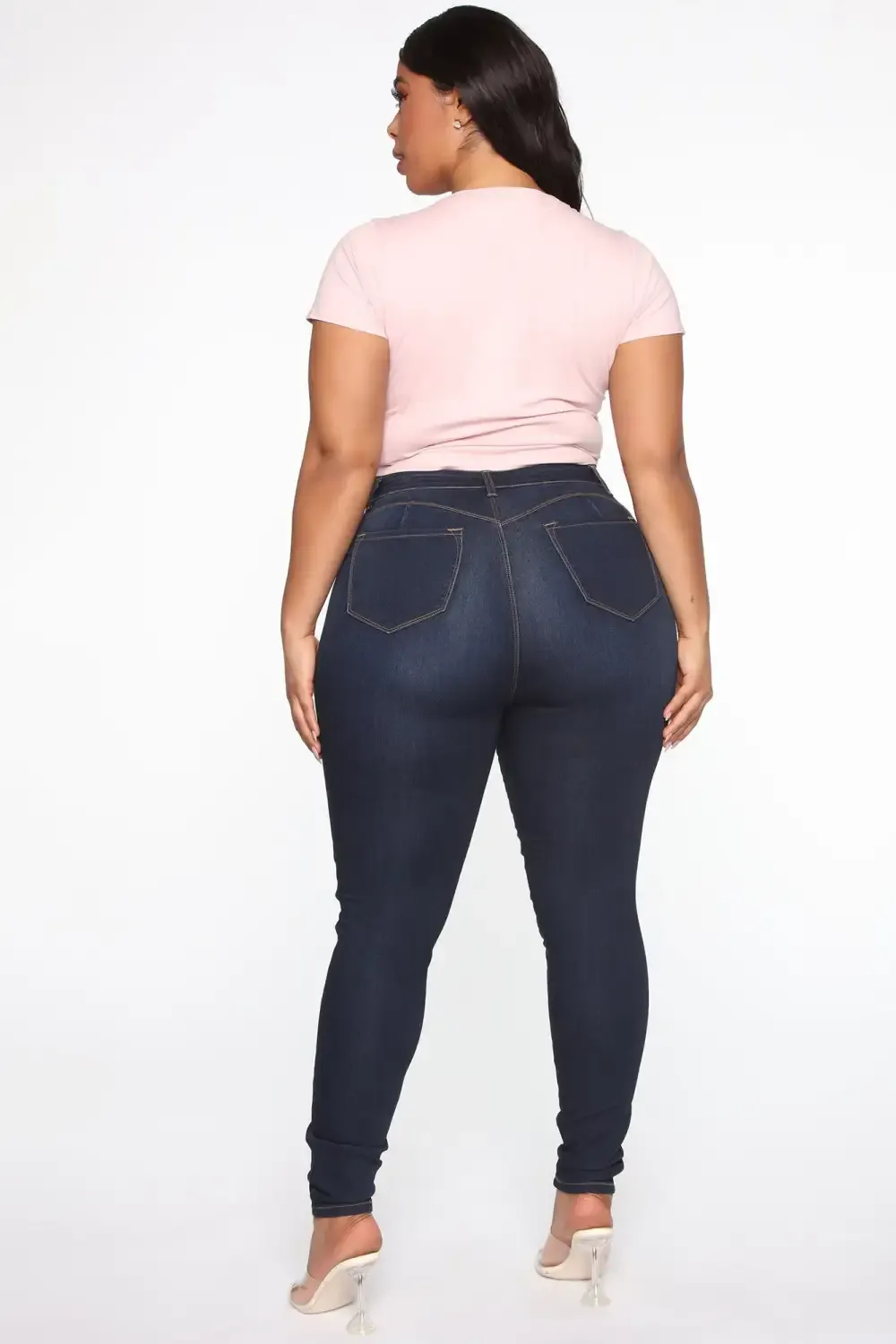 Classic Beauty Booty Lifter Skinny Jeans - Dark Denim