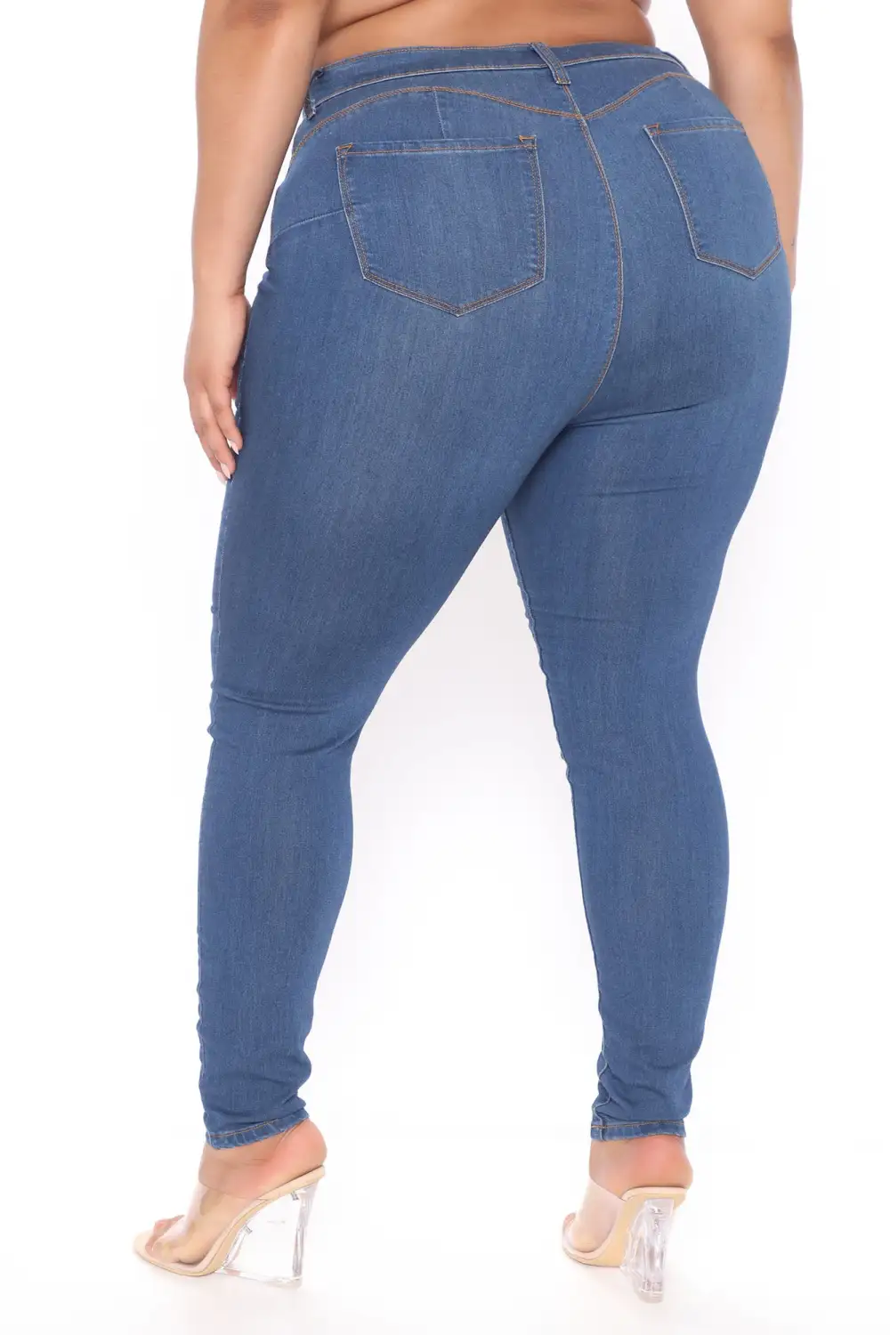 Classic Beauty Booty Lifter Skinny Jeans - Medium Blue Wash