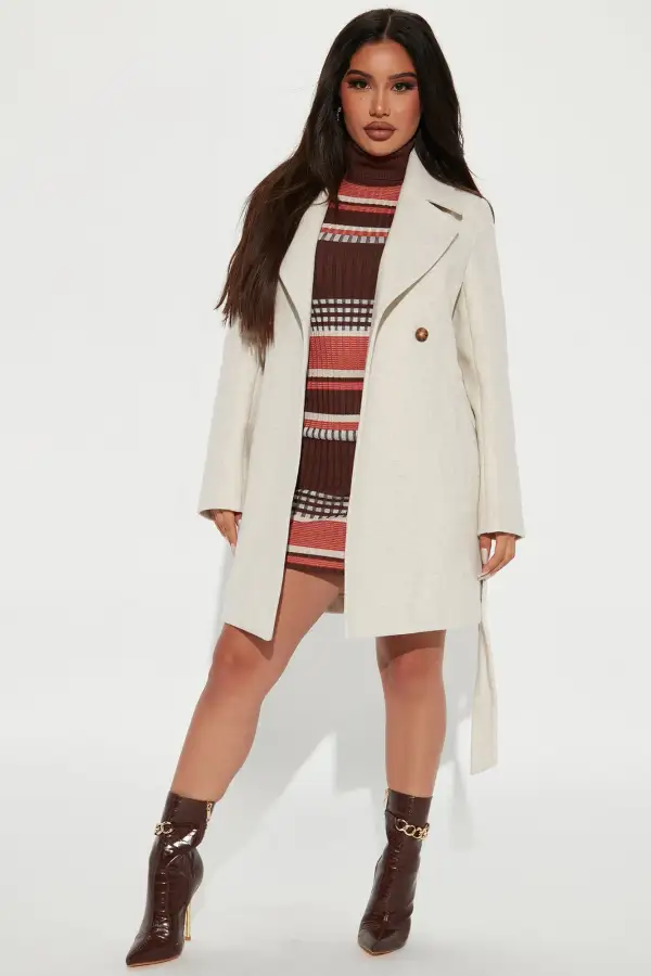 Listen Up Trench Coat - Ivory