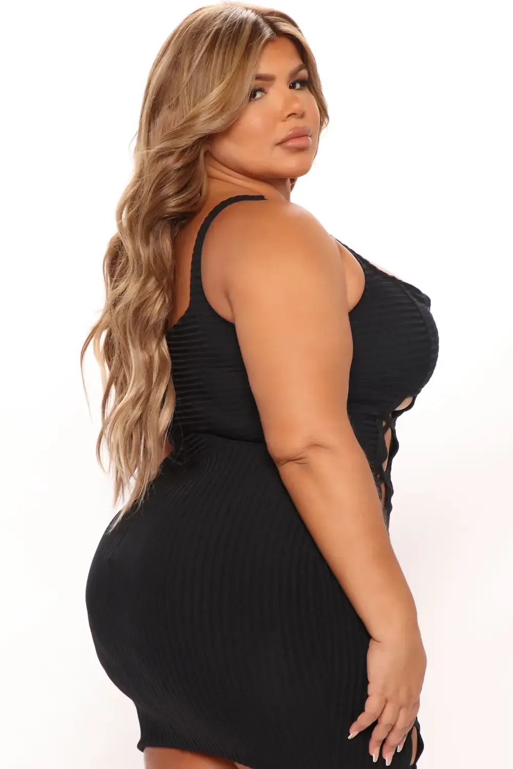 No Cuts Given Bandage Mini Dress - Black