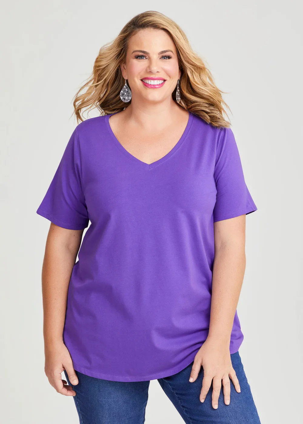 Australian Cotton V-neck T-Shirt