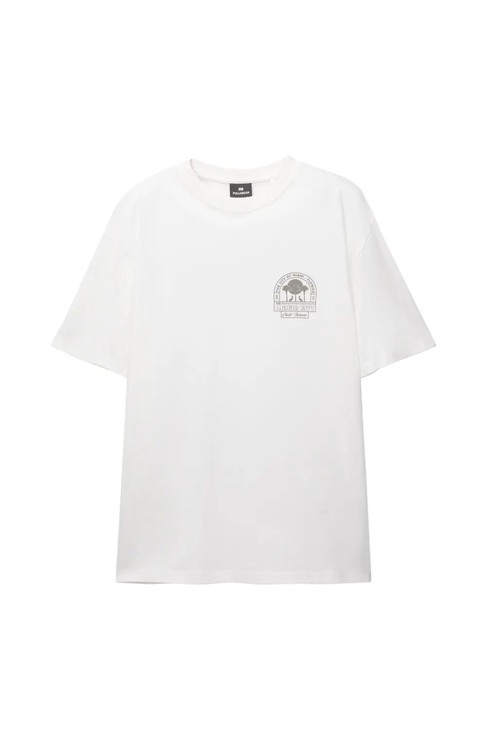 White Miami graphic T-shirt
