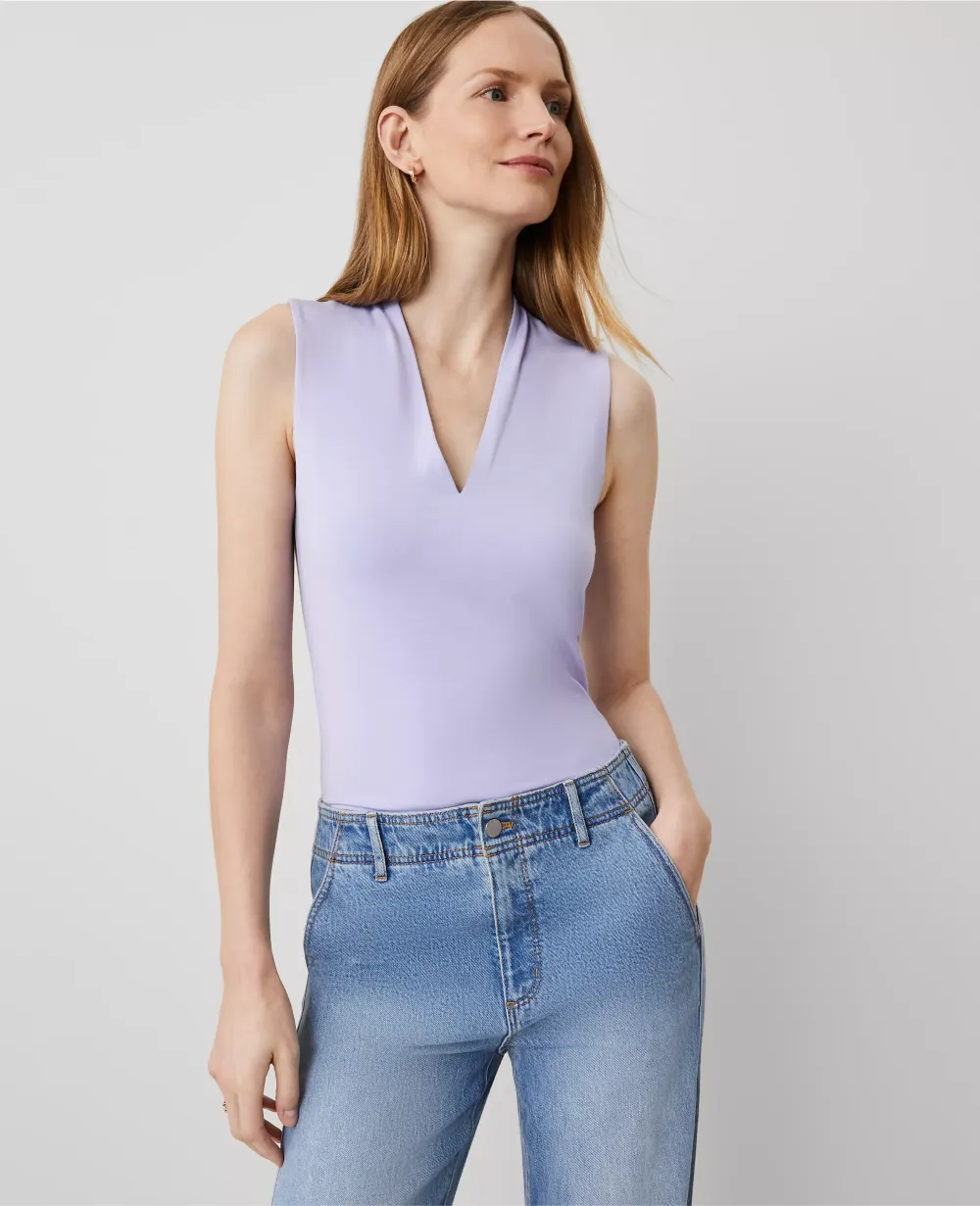 Sleeveless V-Neck Top