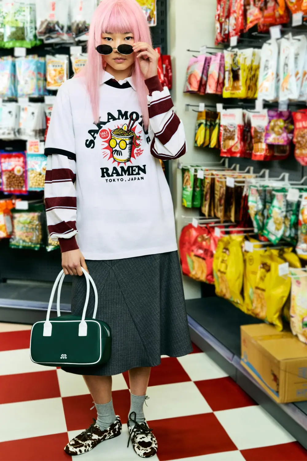 Bolso de hombro retro