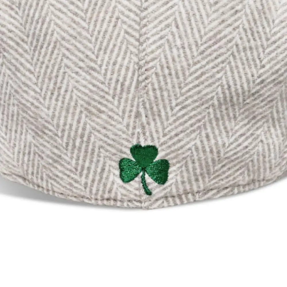 The Irish Boston Scally Cap - White Herringbone