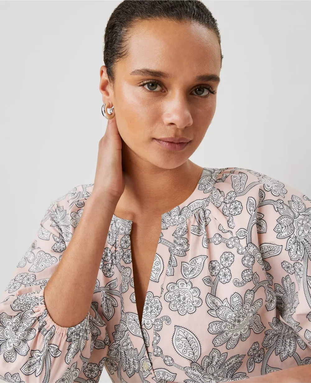 Weekend Collection Paisley Raglan Popover
