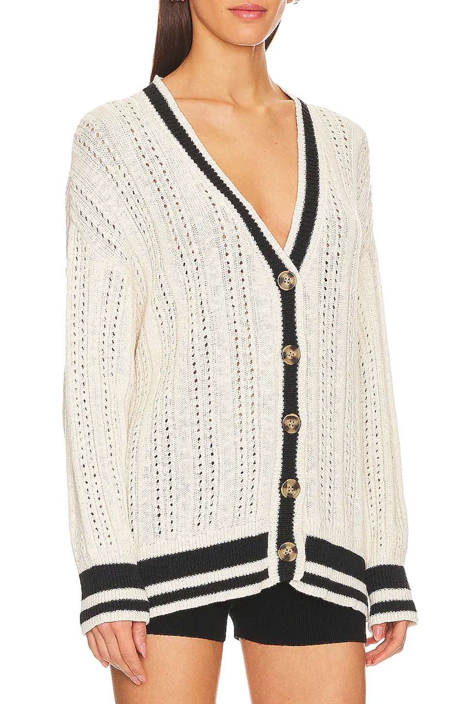 Sport Stripe Cardigan