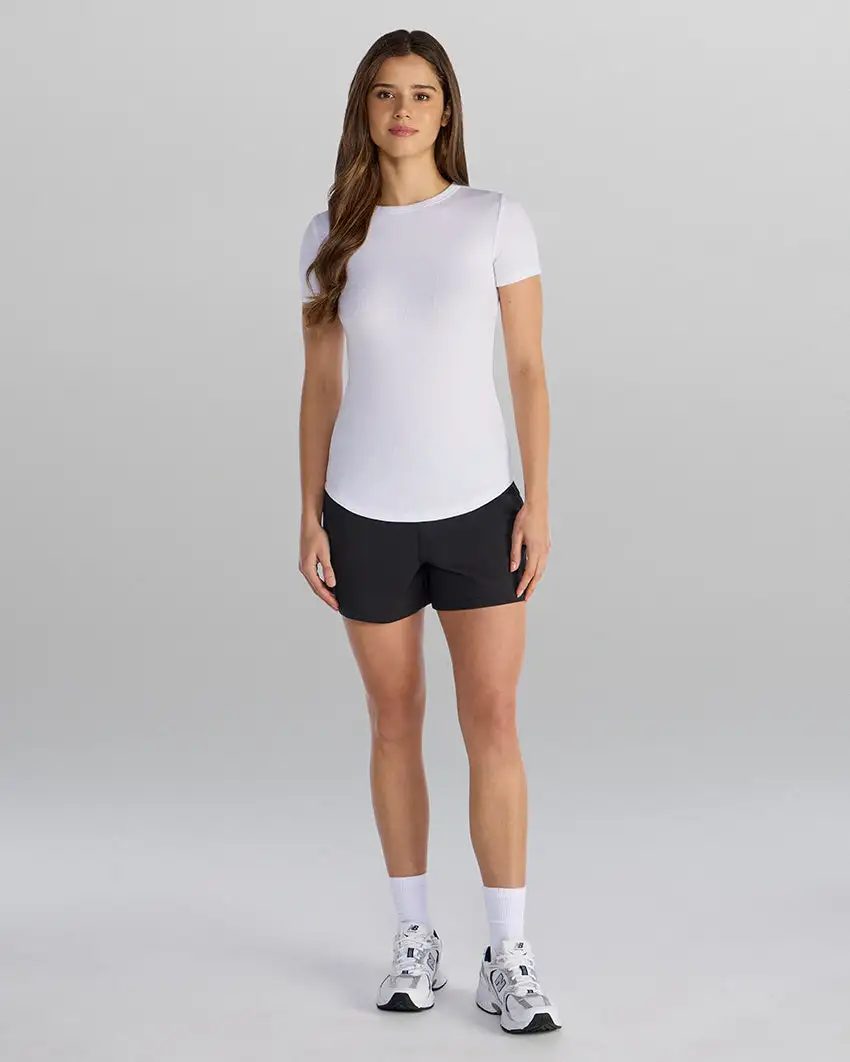 Modal Micro Rib Fitted Drop-Cut