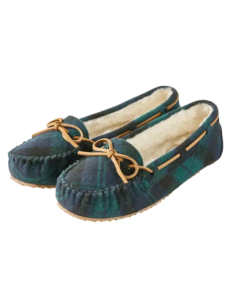 Women's Plaid Cabin Moccasins