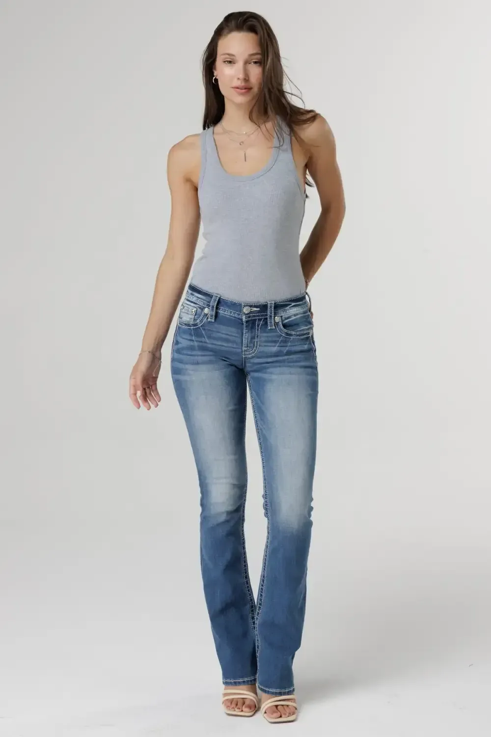 Featherington Floral Bootcut Jeans
