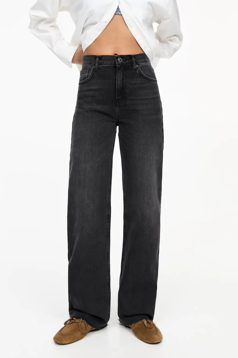 Jeans rectos tiro alto