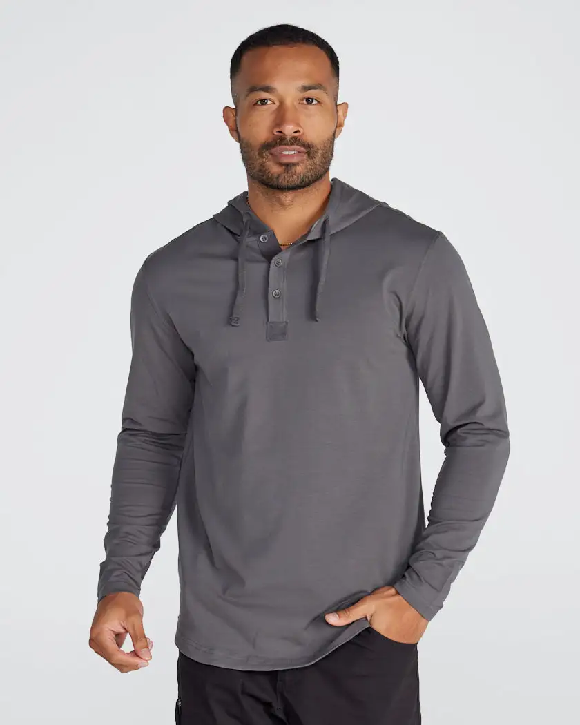 Drop-Cut: Lux Hooded Henley