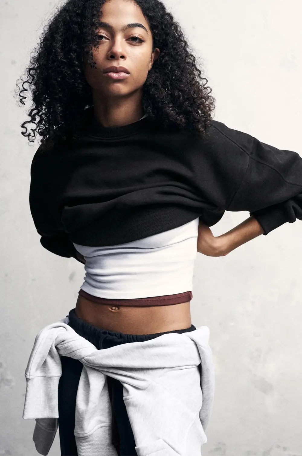 Sudadera cropped