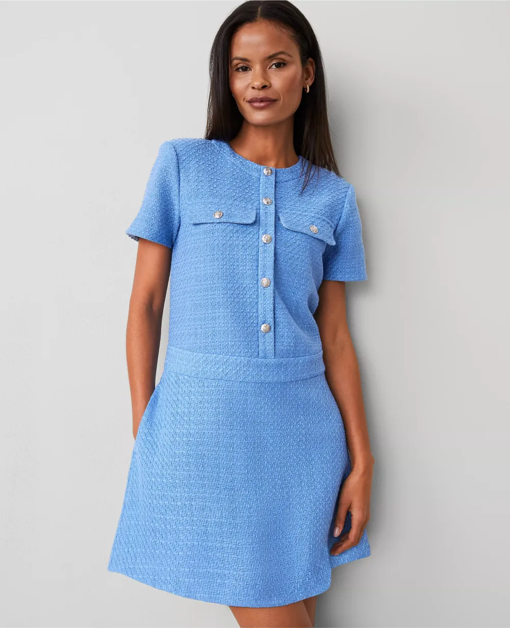 Tweed Flare Dress