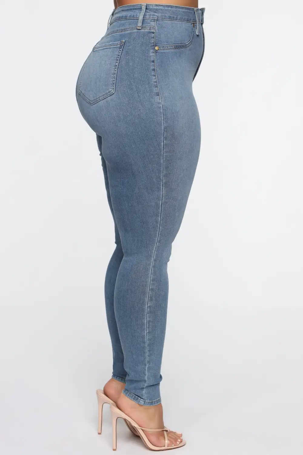 Flex Game Strong Super High Rise Skinny Jeans - Light Wash