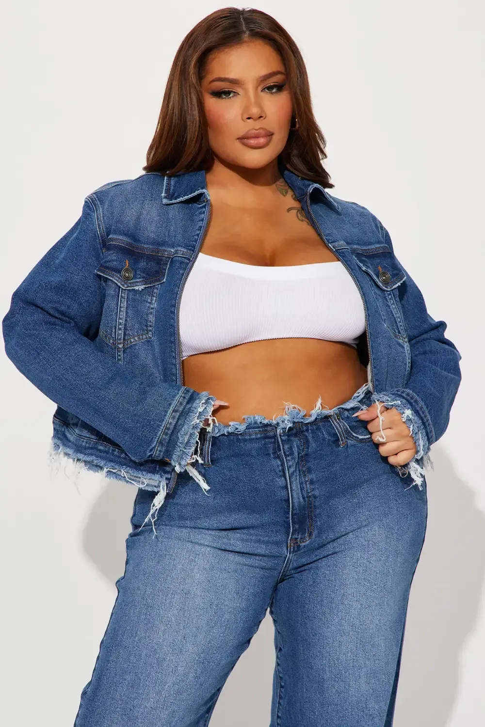 Come And Get It Denim Jacket - Medium Wash