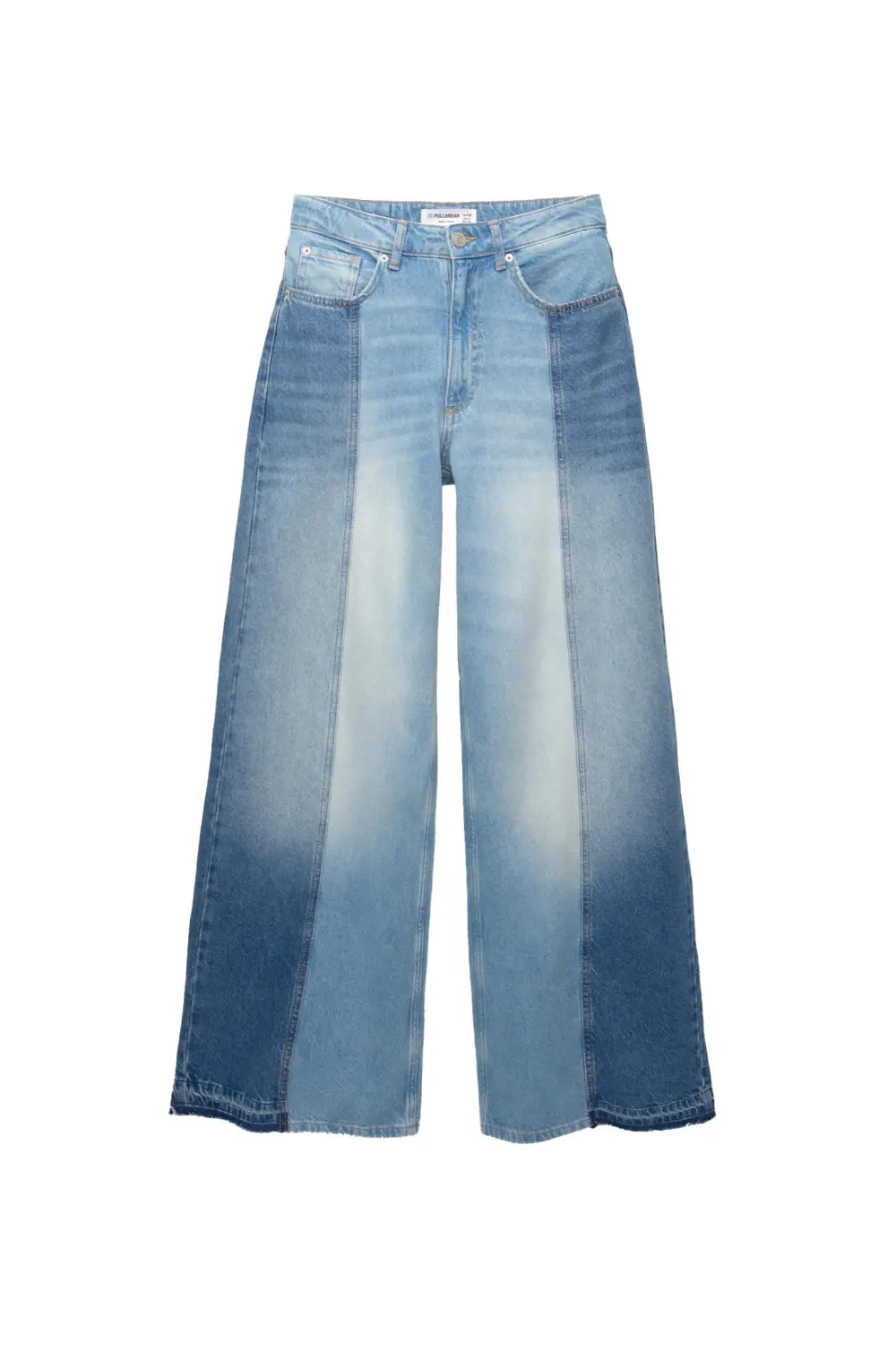 Jeans wide leg patchwork