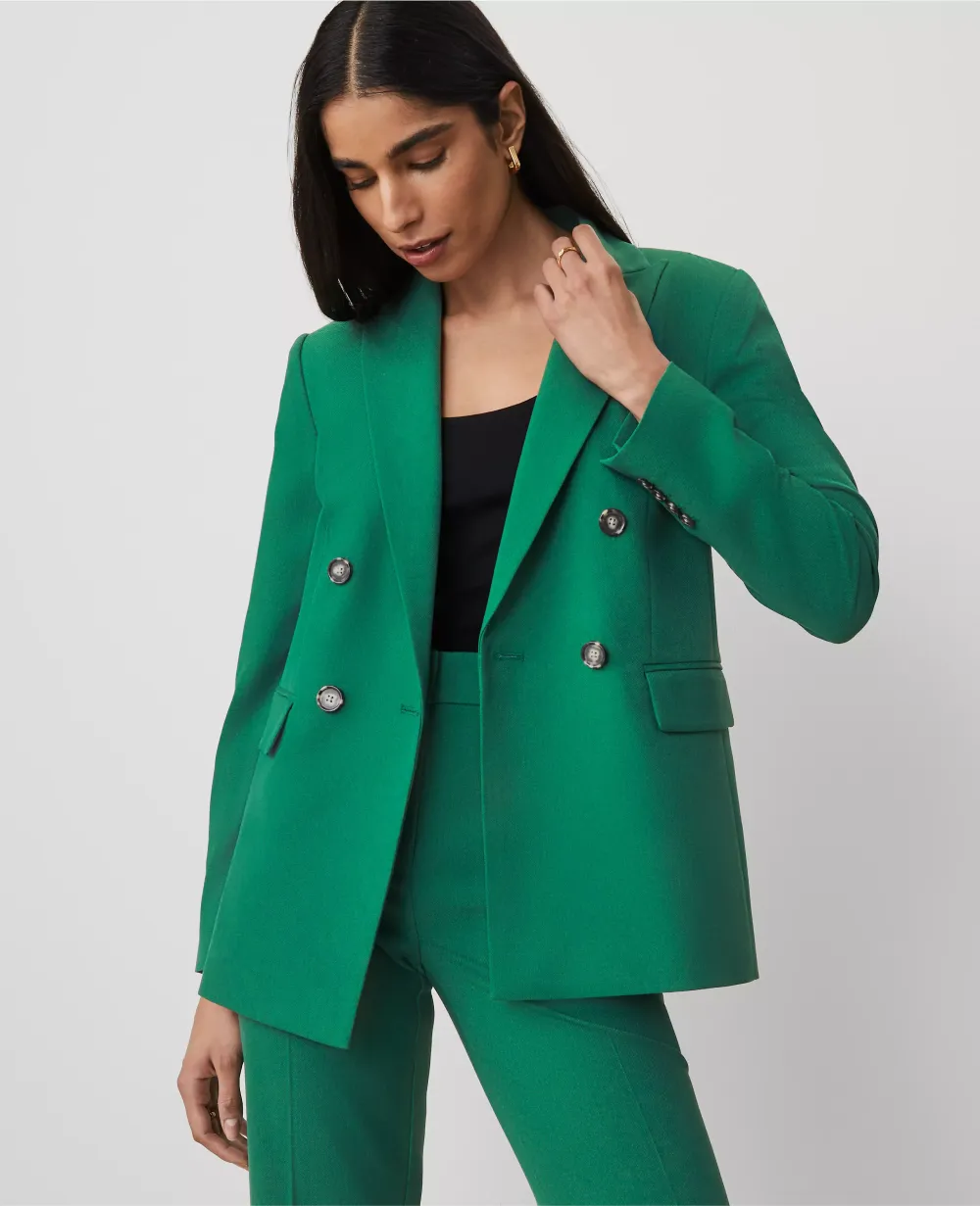 The Tailored Blazer in Textured Drape