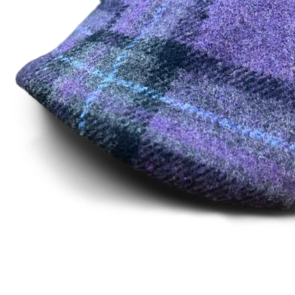 The Violet Rose Plaid Peaky Boston Scally Cap - Purple Plaid