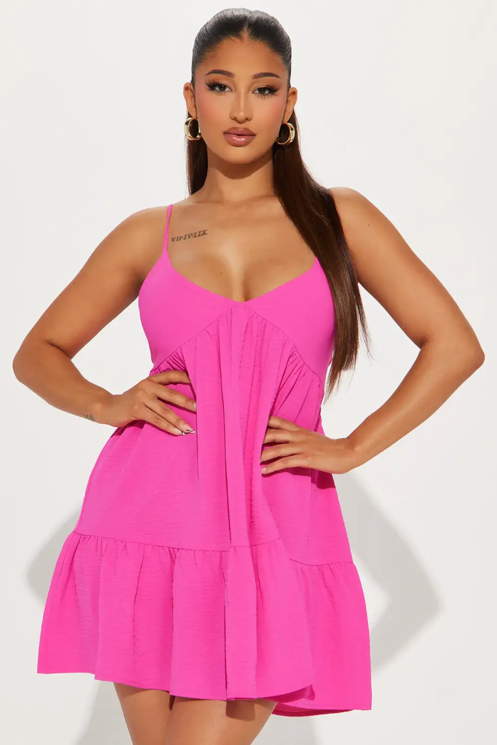 Malibu Mini Dress - Hot Pink