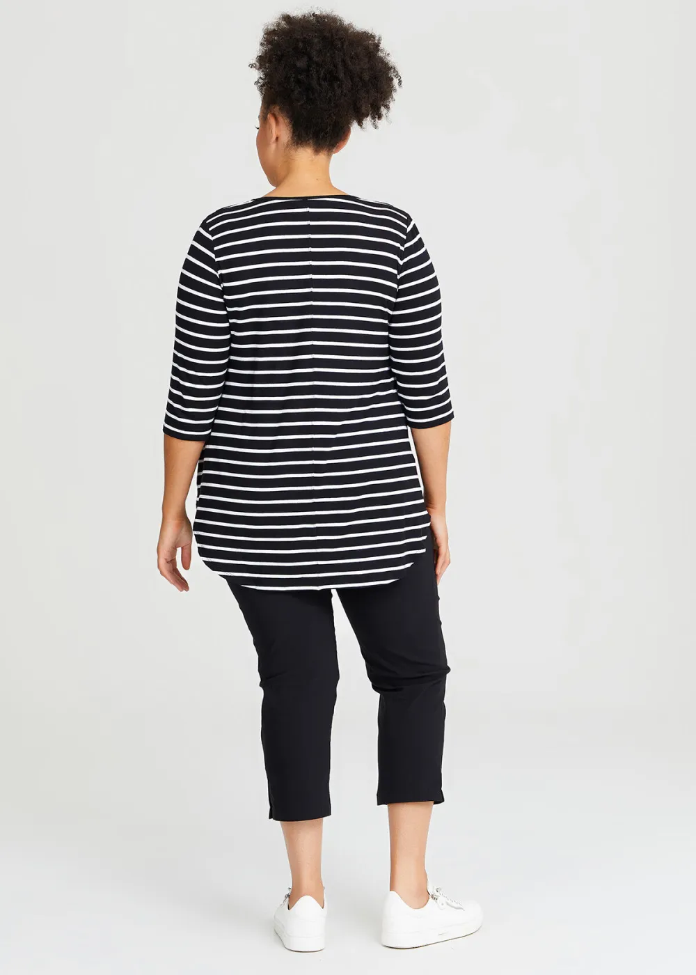 Bamboo Stripe 3/4 Sleeve Top