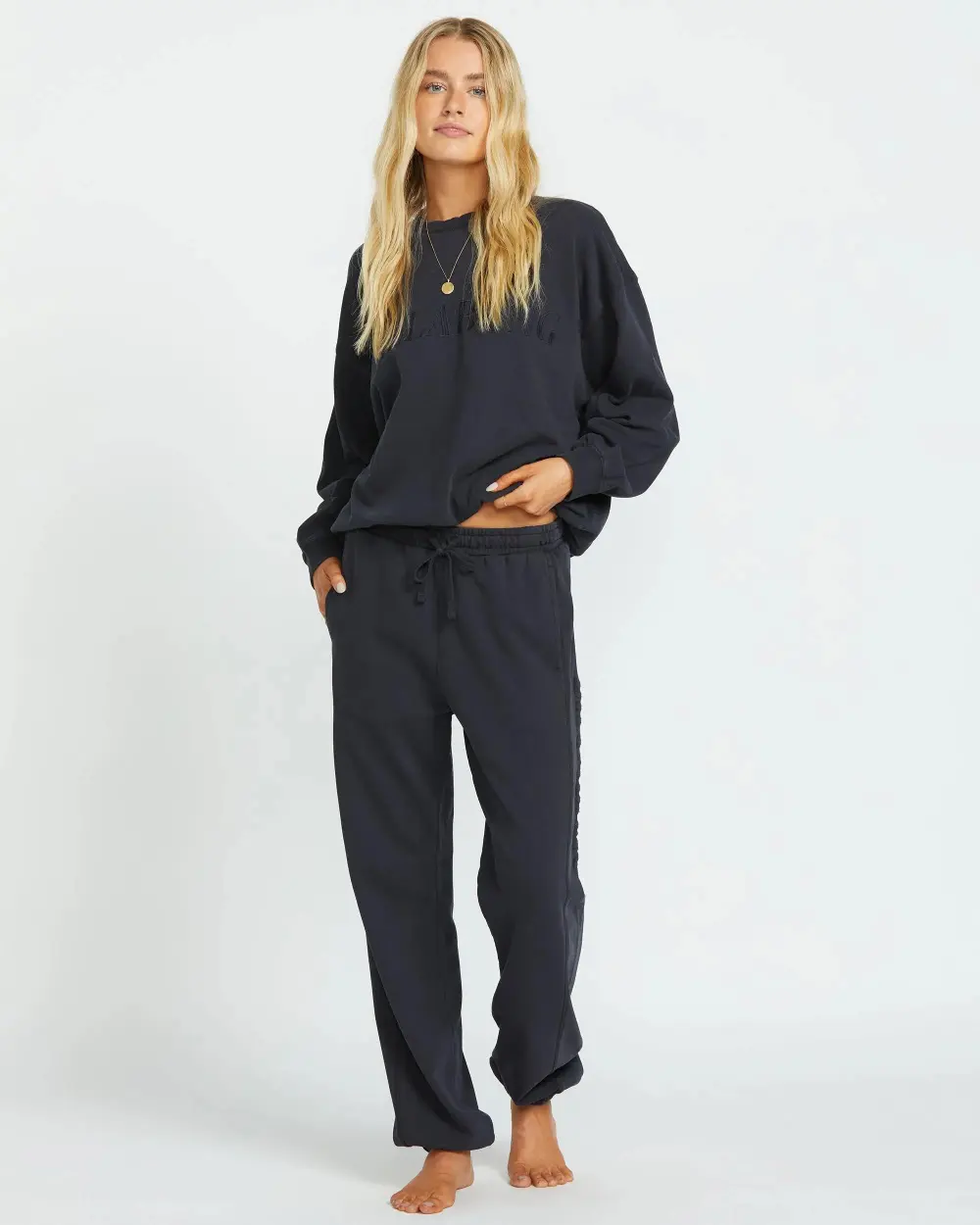 So Typical Elastic Waist Pants - Black Pebble