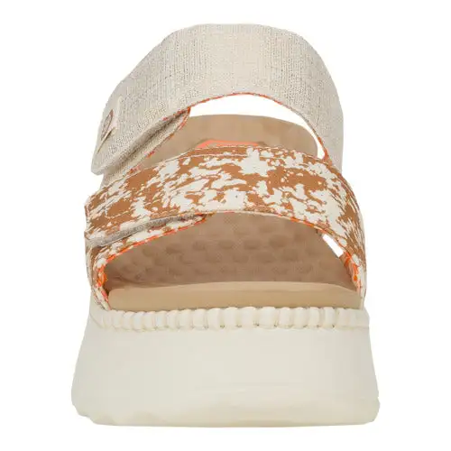 Delray Slide Animal Shimmer - Tan/Multi 