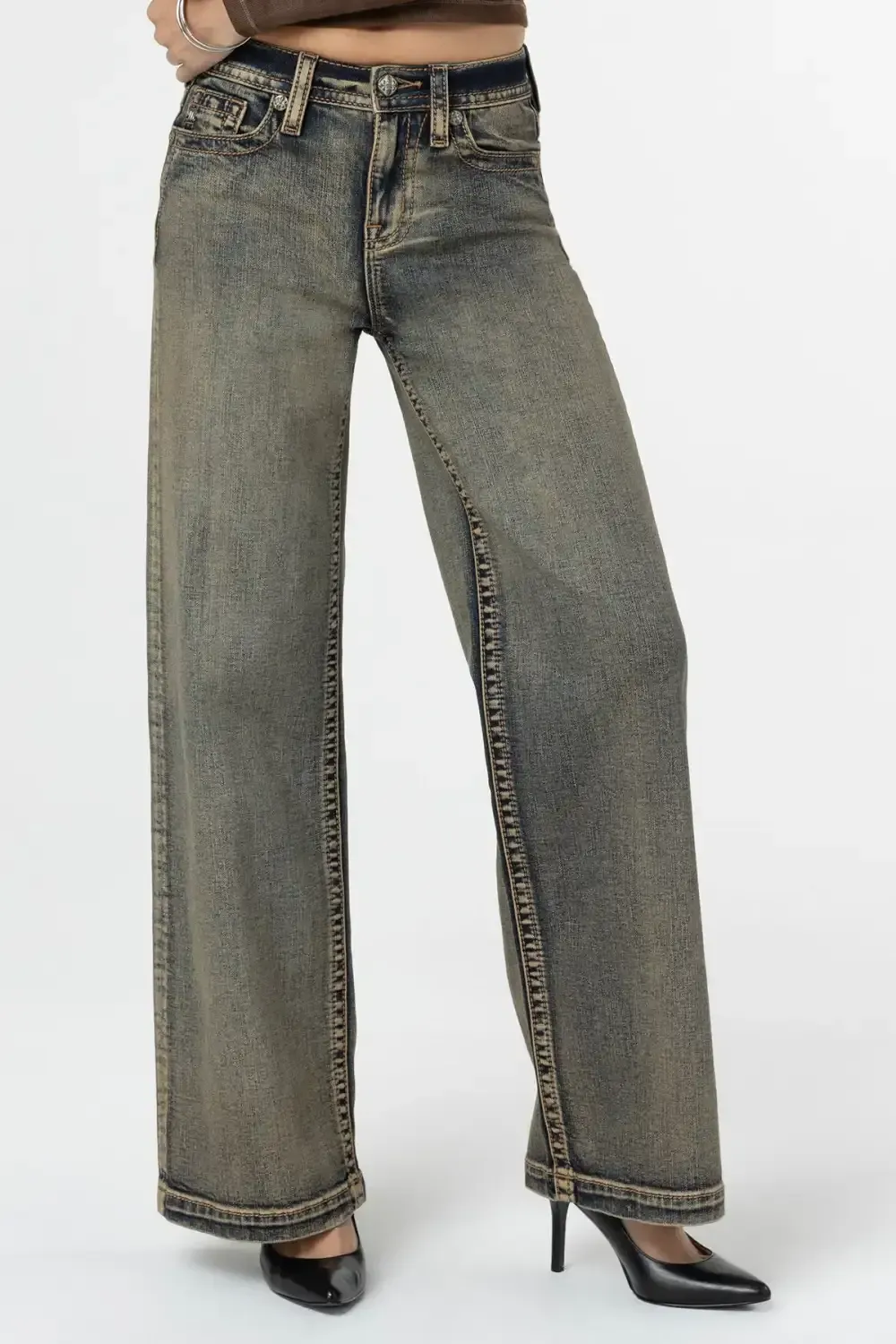Going Rouge Wide Leg Jeans