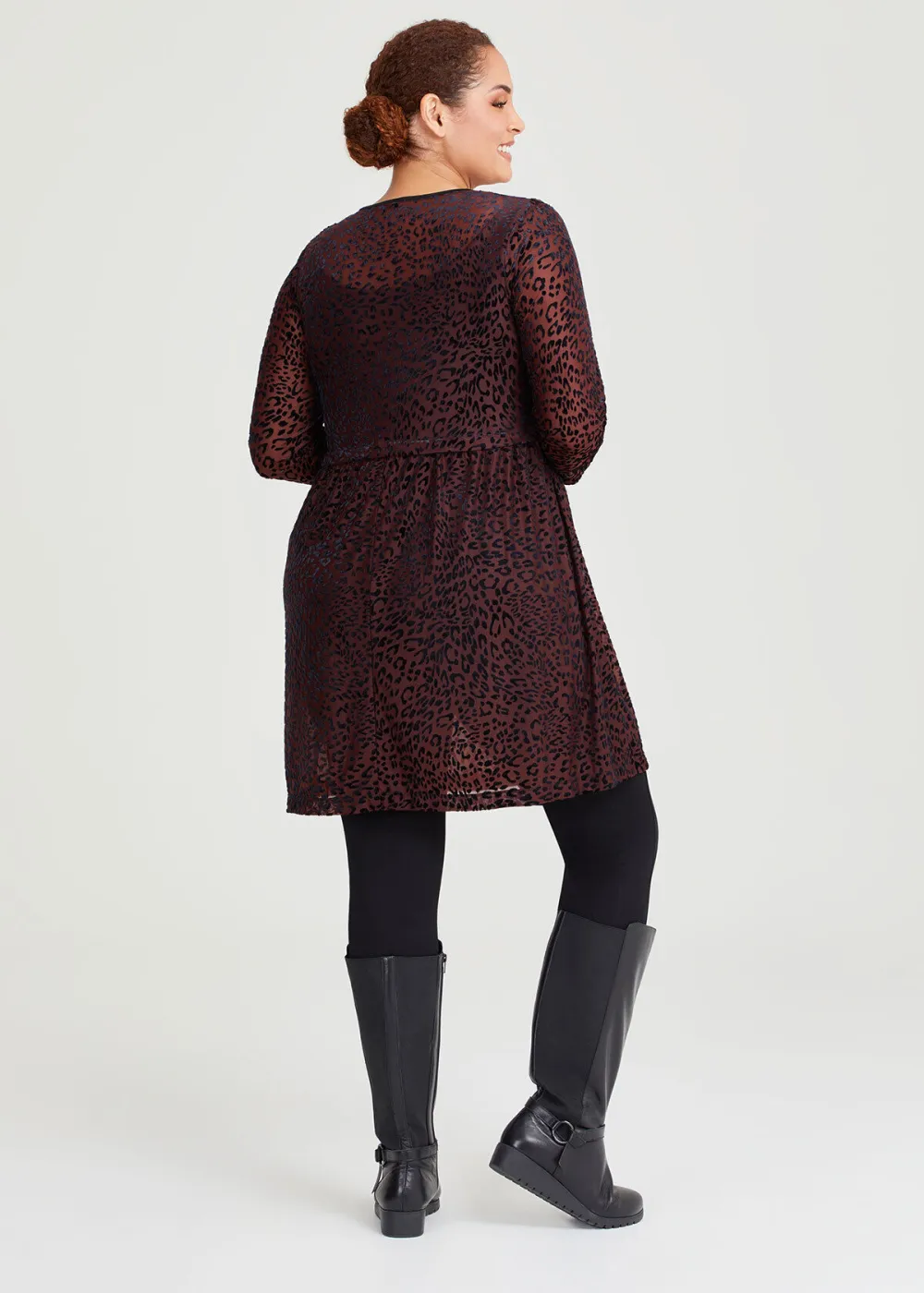 Velour Burnout Animal Tunic