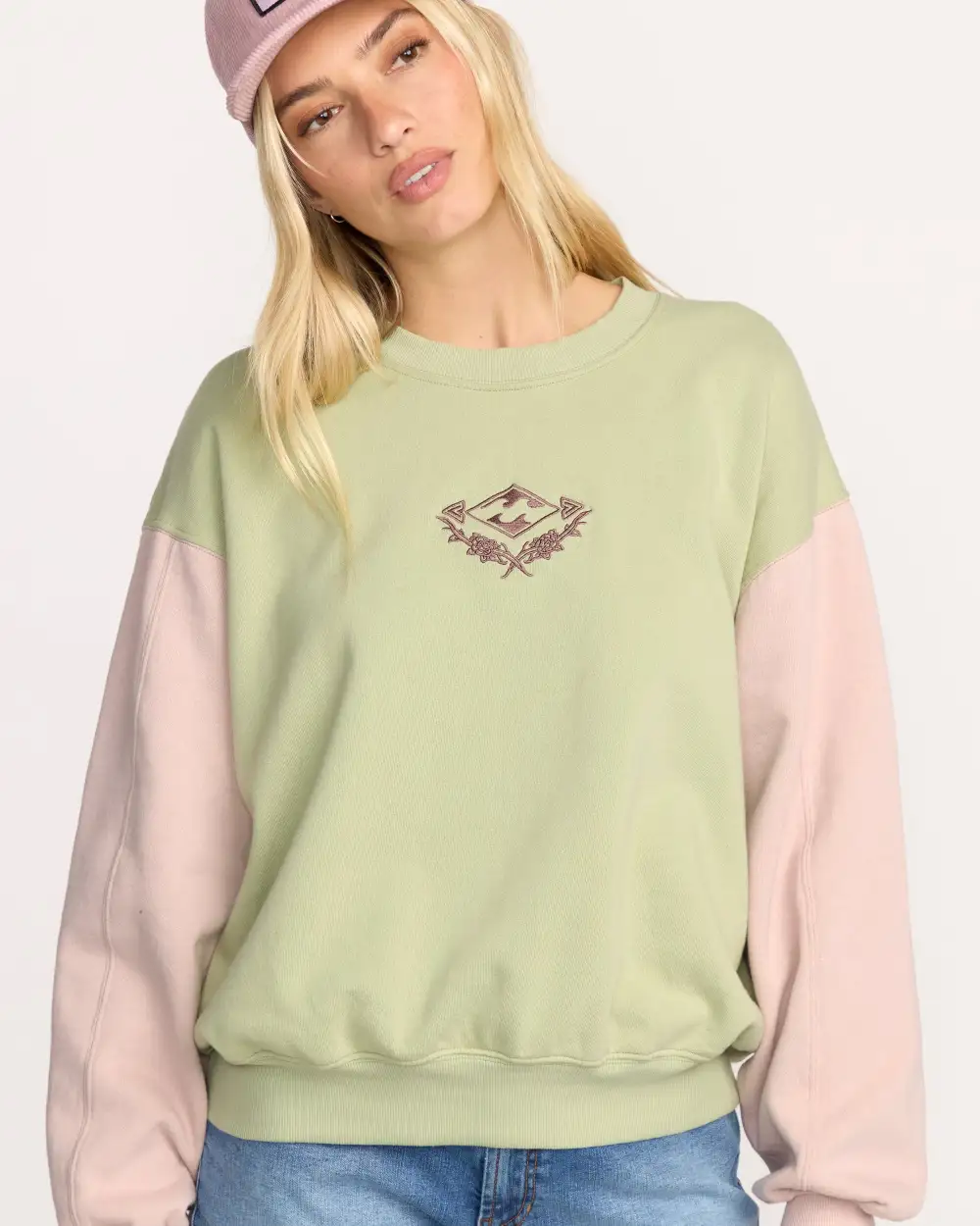 The Original Vibes Kendal Crewneck Sweatshirt - Pistachio