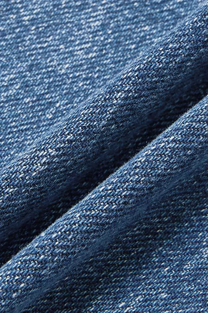 Wash Ripped Raw Hem Mid Rise Crop Jeans