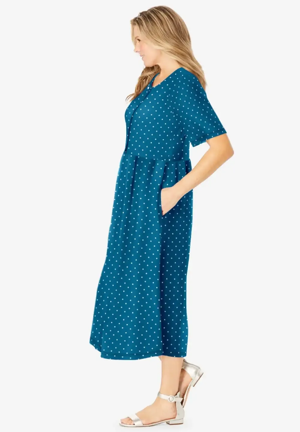 Button-Front Essential Dress