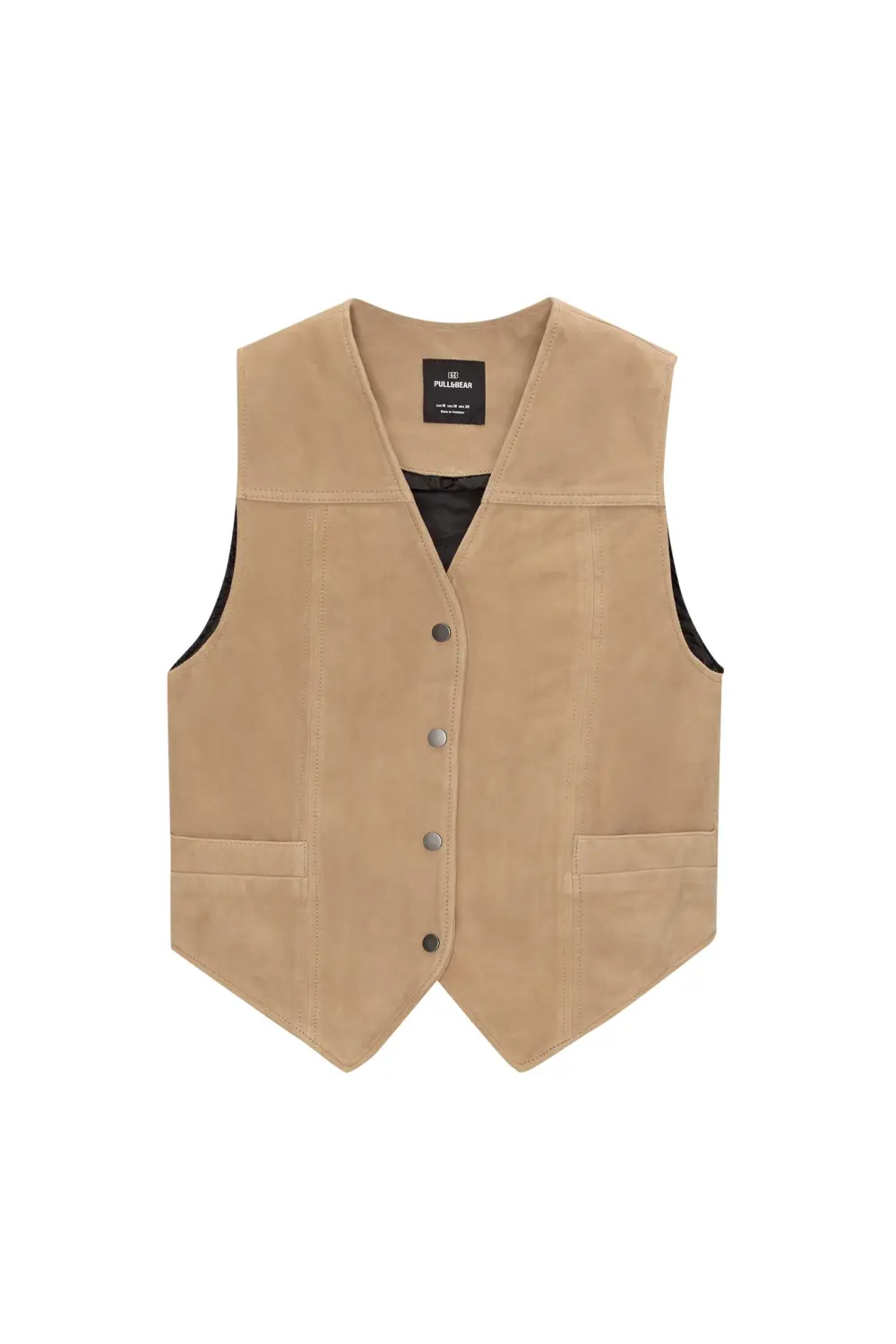 100% suede leather vest