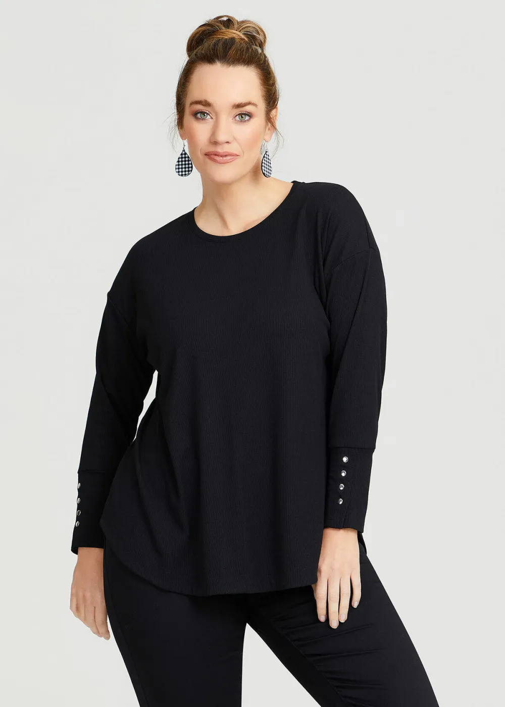 Rib Hi-lo Top