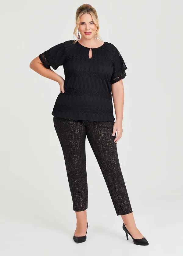 Vixen Lace Ruffle Top