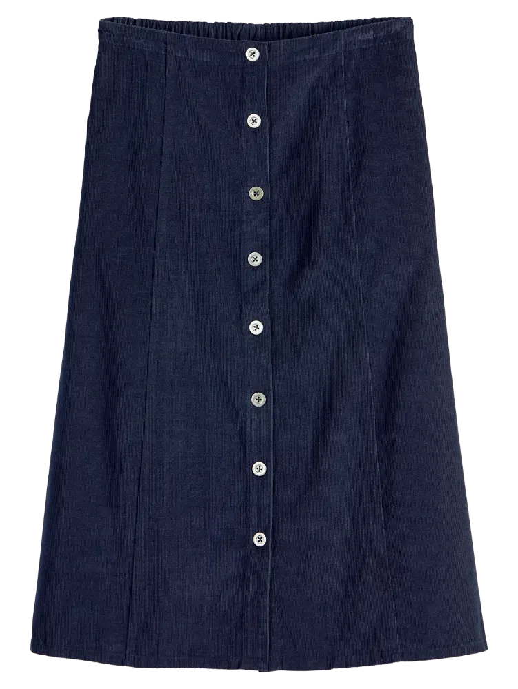 Classic Corduroy Midi Skirt