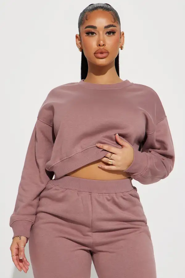 Do Not Disturb Sweatsuit - Mauve