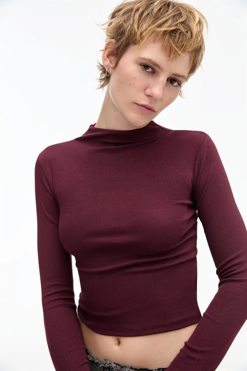 Camiseta cuello perkins
