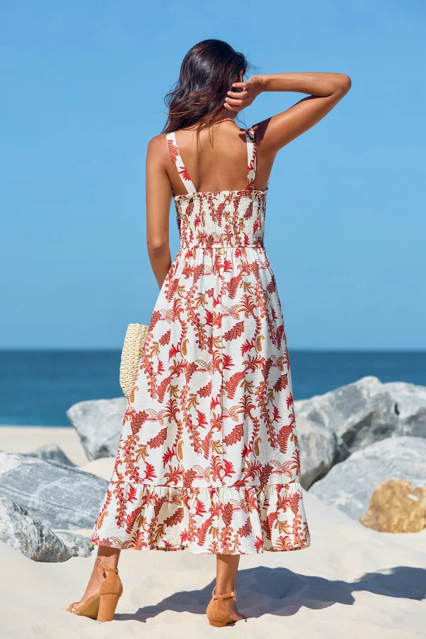 Cottage Vibes Floral Midi Dress