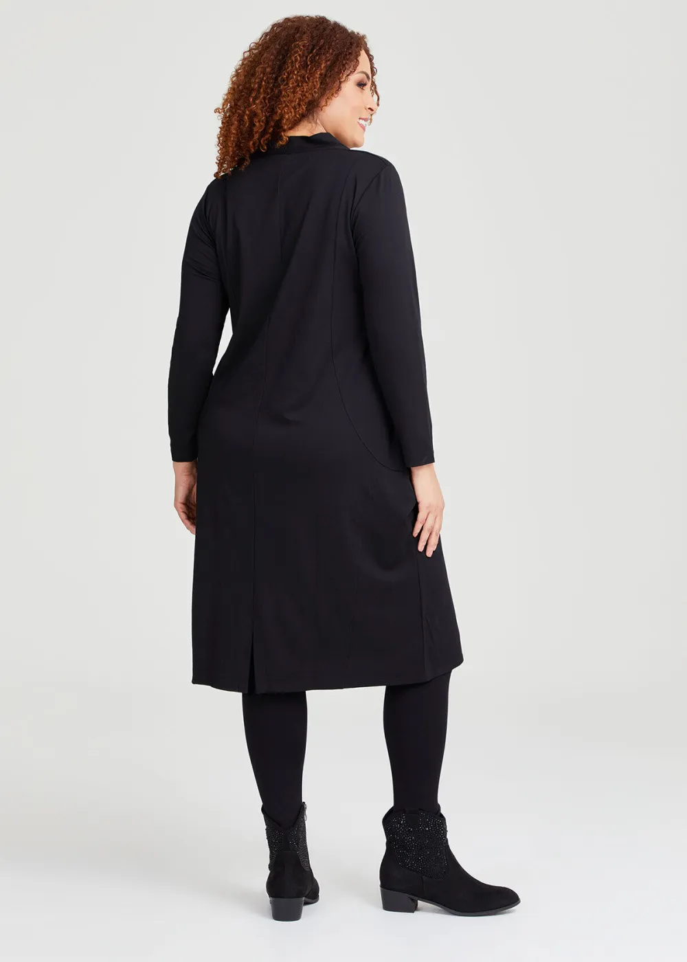 V-neck Ponte Tulip Dress