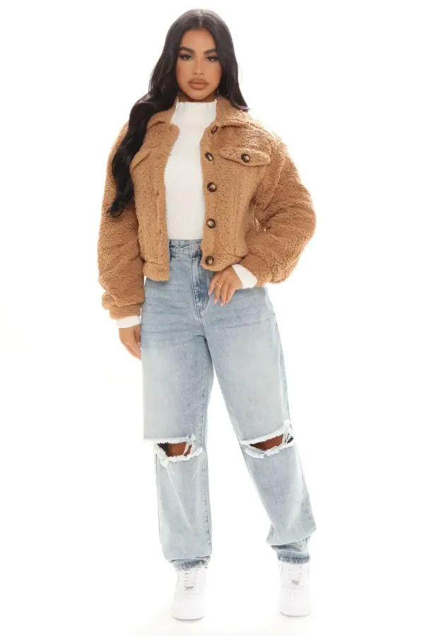 Keep You Cozy Jacket - Camel