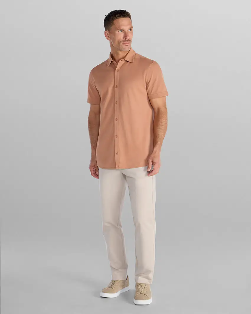 Bayside Oxford Short Sleeve Button Down