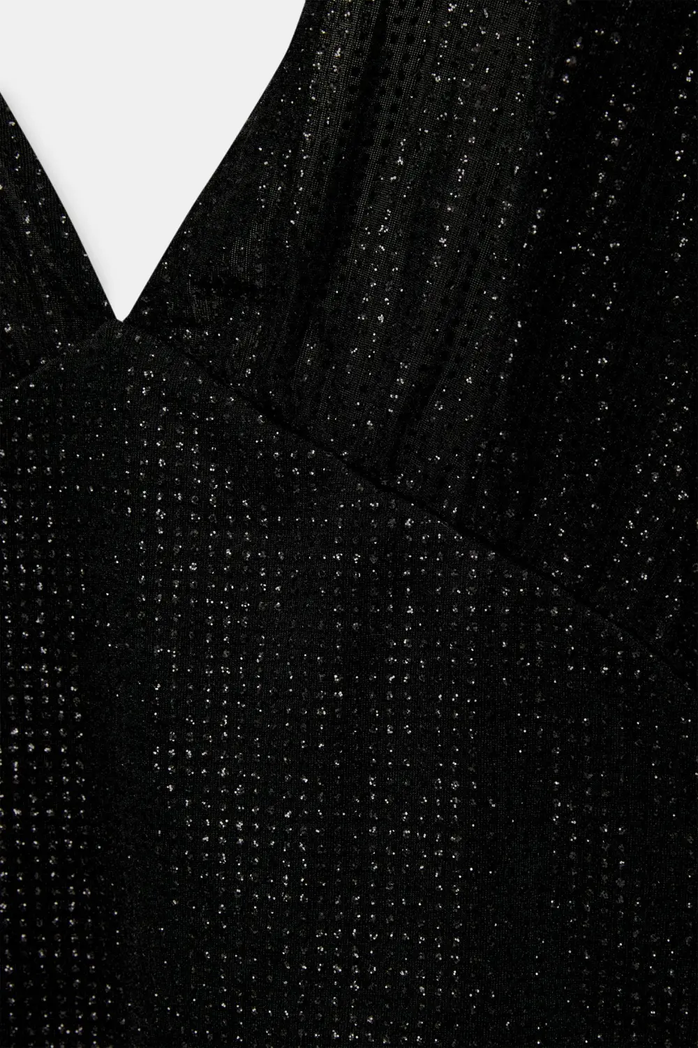Long sleeve shiny top