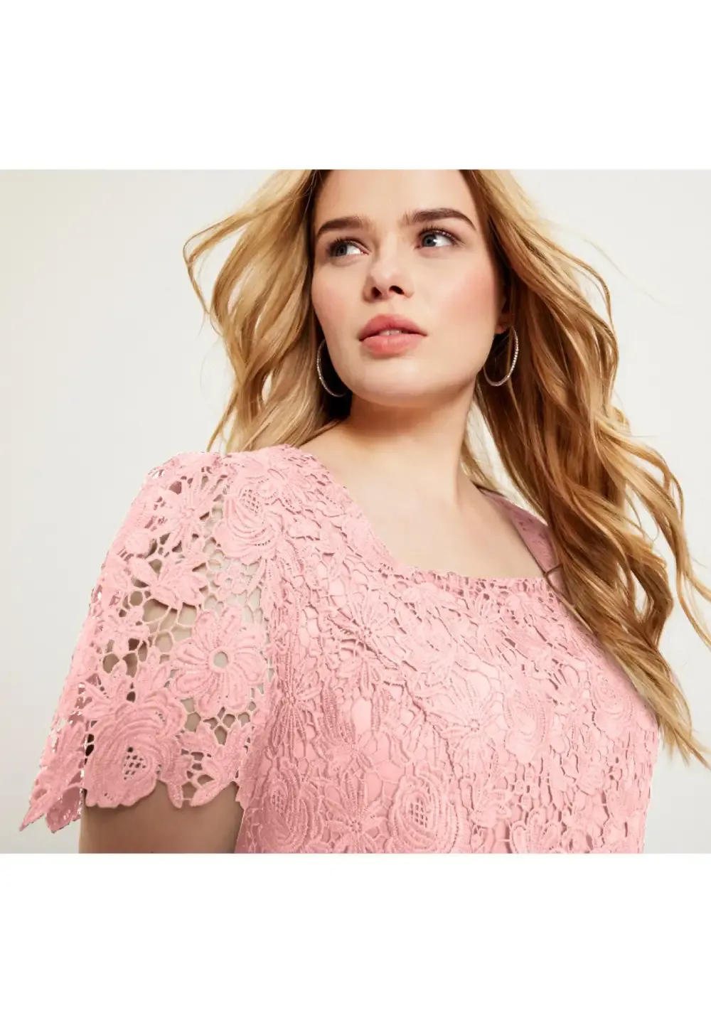 Square-Neck Lace Jessica Dress