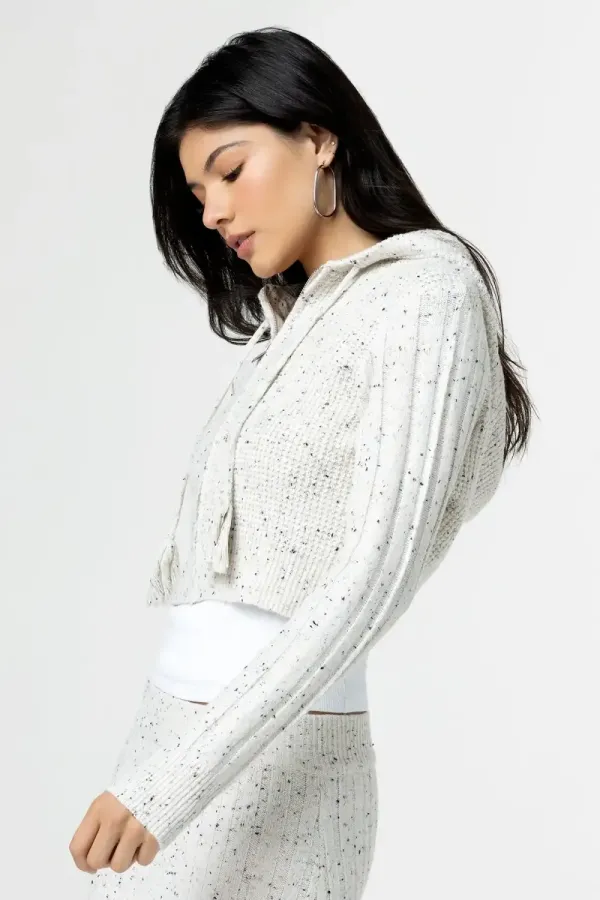 Shea Crop Knit Hoodie
