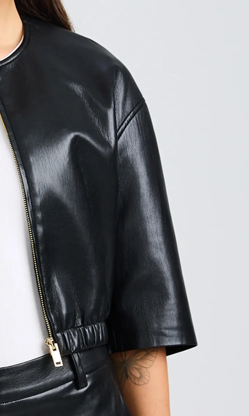 Brando Vegan Leather Bomber