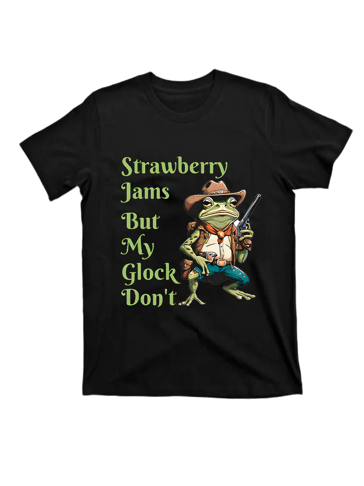 Frog Print Casual Style T-Shirt